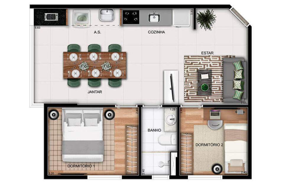 46M2